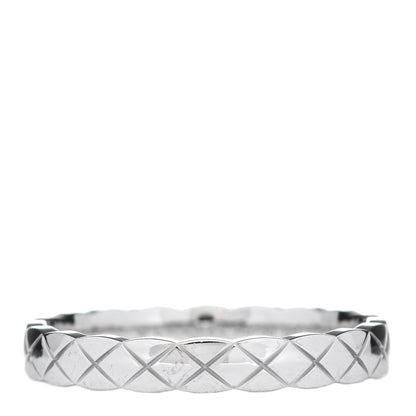 Chanel 18K White Gold Mini Coco Crush Ring 59 8.75 1 of 6