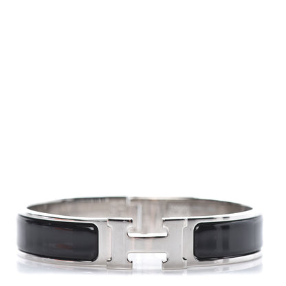 Hermes Enamel Narrow Clic Clac H Bracelet PM Black 1 of 6