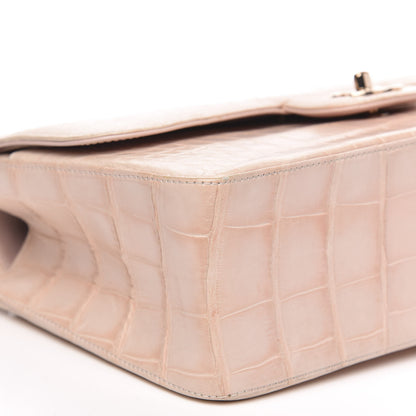 Chanel Alligator Jumbo Double Flap Light Pink 8 of 16