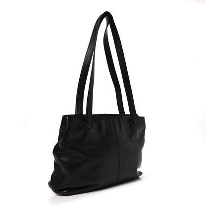 Chanel Lambskin CC Stitched Tote Black 3 of 10