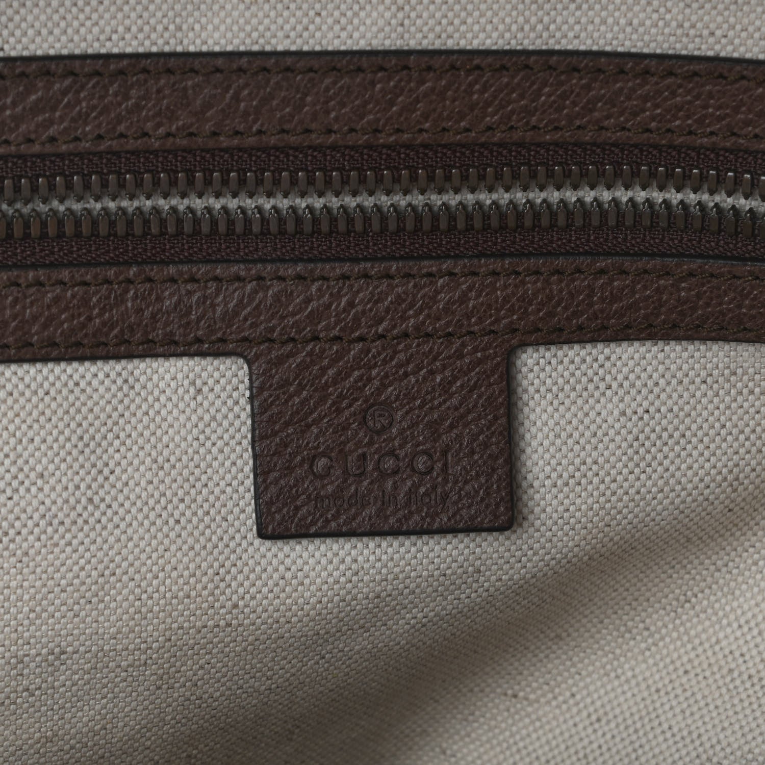 Gucci GG Supreme Monogram Calfskin Web Small Ophidia Day Backpack Beige Ebony New Acero 6 of 9