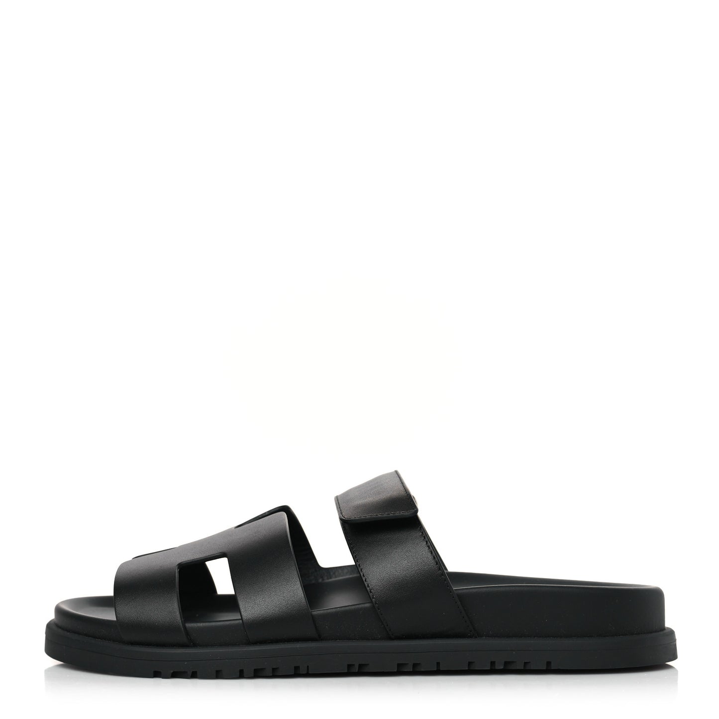 Calfskin Womens Chypre Sandals 38.5 Black