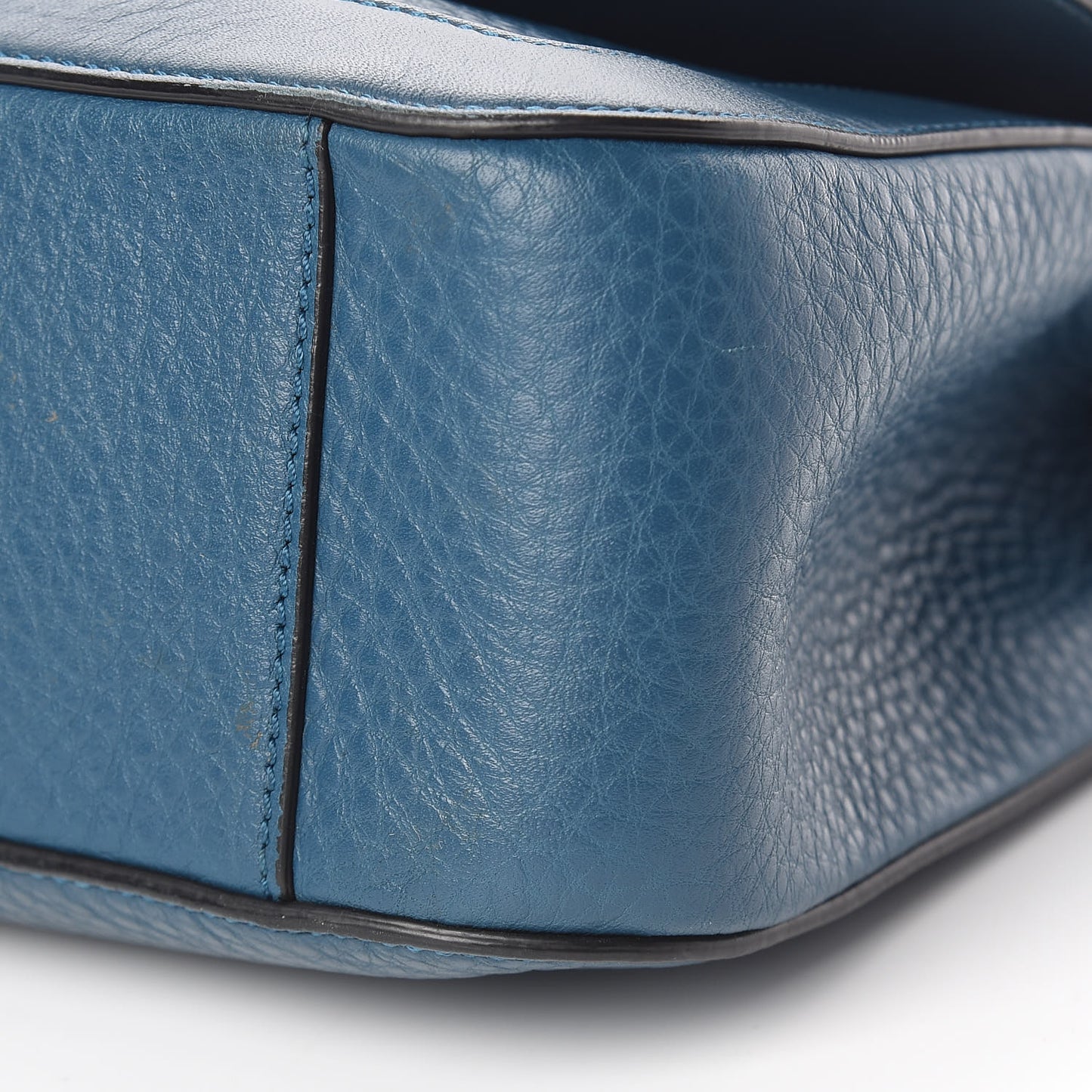 Calfskin Sweet Charity Shoulder Bag Blue