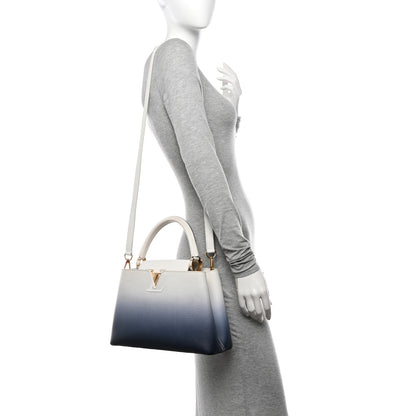 Louis Vuitton Taurillon Capucines PM Blue Marine 2 of 13