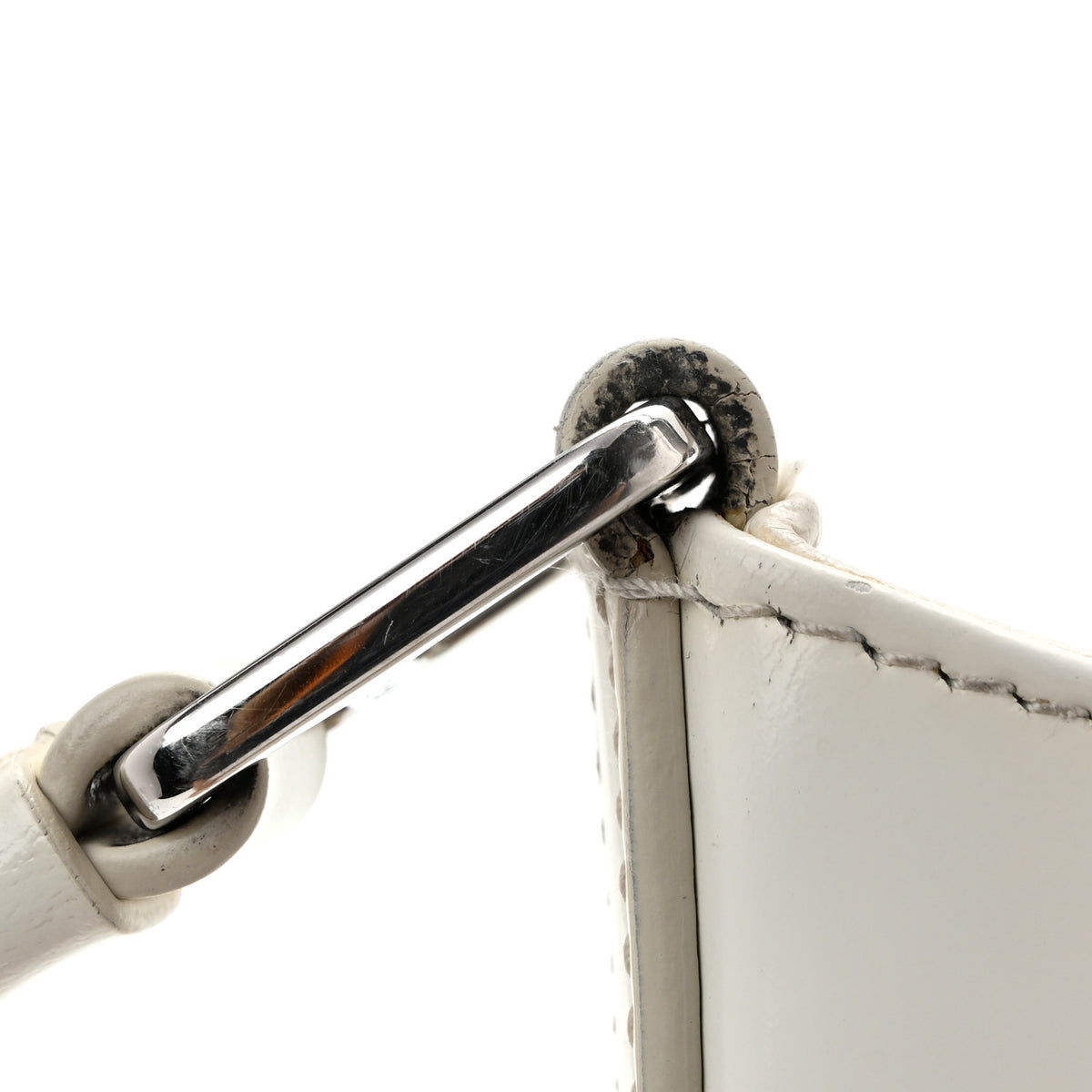 Spazzolato Cleo Shoulder Bag White