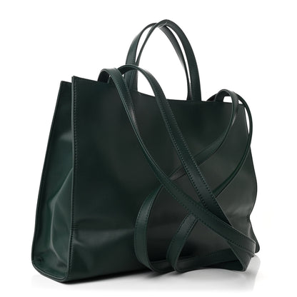 Telfar Vegan Leather Medium Shopping Bag Dark Olive 3 of 9