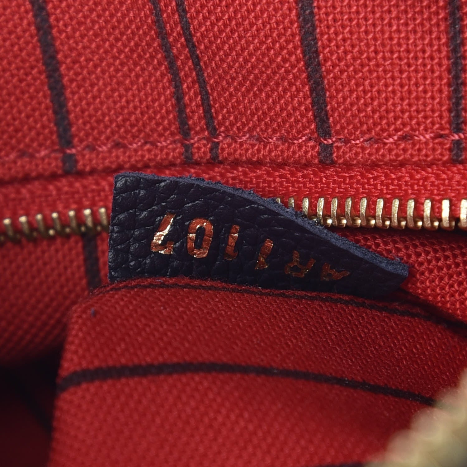 Louis Vuitton Empreinte Speedy Bandouliere 25 NM Marine Rouge 10 of 11