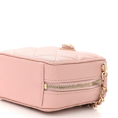 Chanel Caviar Quilted Clutch With Chain Light Pink 10 of 11