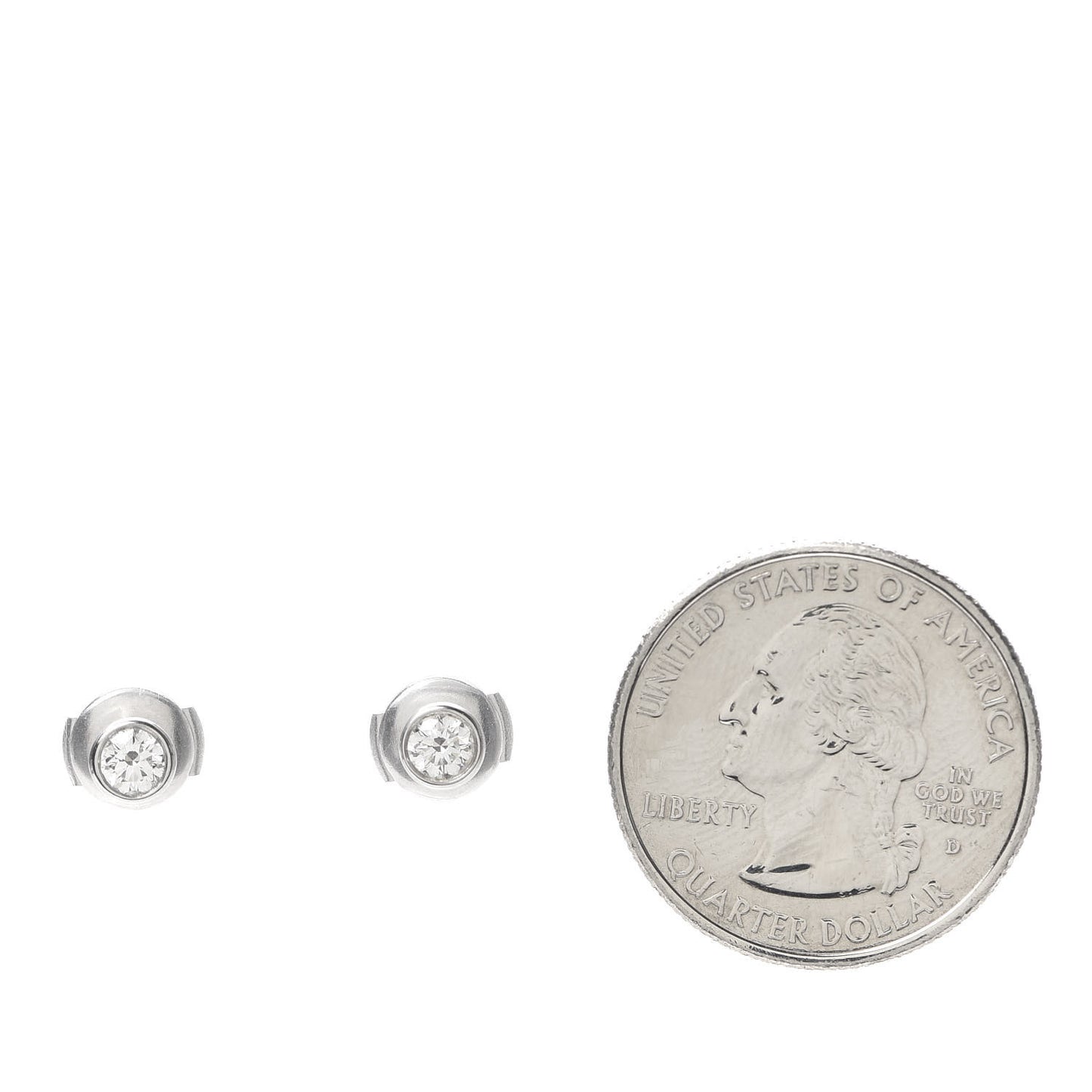 Platinum Diamond .40ctw Elsa Peretti Diamonds By The Yard Earrings