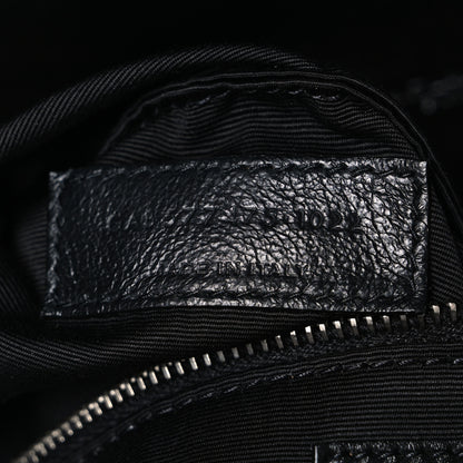 Saint Laurent Lambskin Quilted Medium Loulou Puffer Monogram Chain Satchel Black 7 of 10