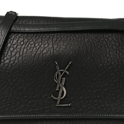 Saint Laurent Grained Lambskin Monogram Large Niki Chain Satchel Black 8 of 10
