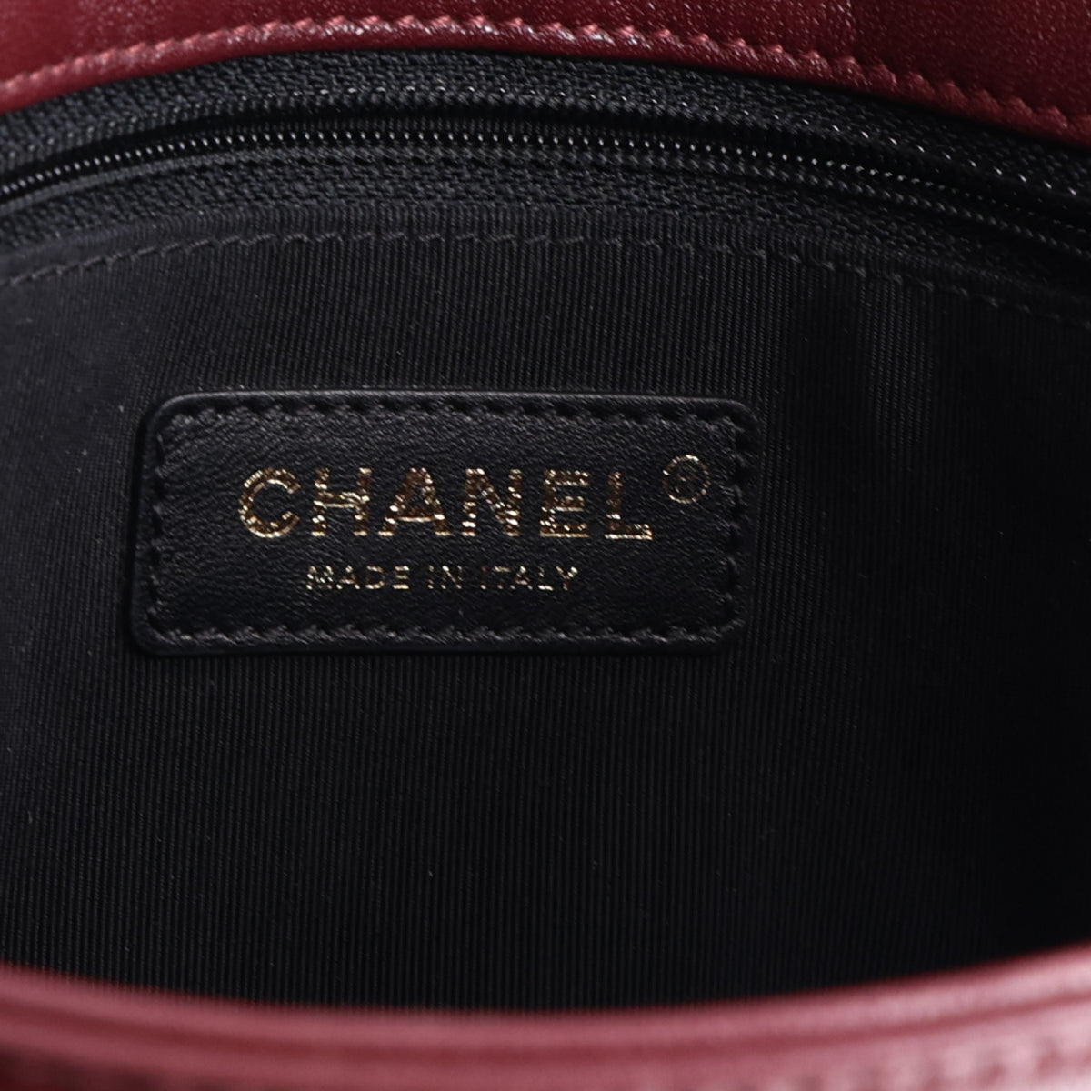 Sheepskin Quilted Vintage Mademoiselle Flap Burgundy