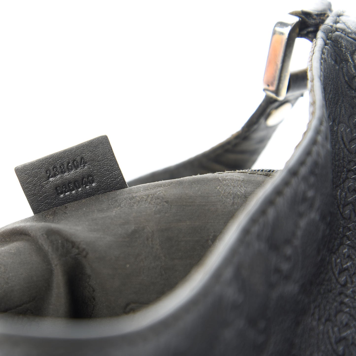Guccissima Large New Ladies Web Hobo Black