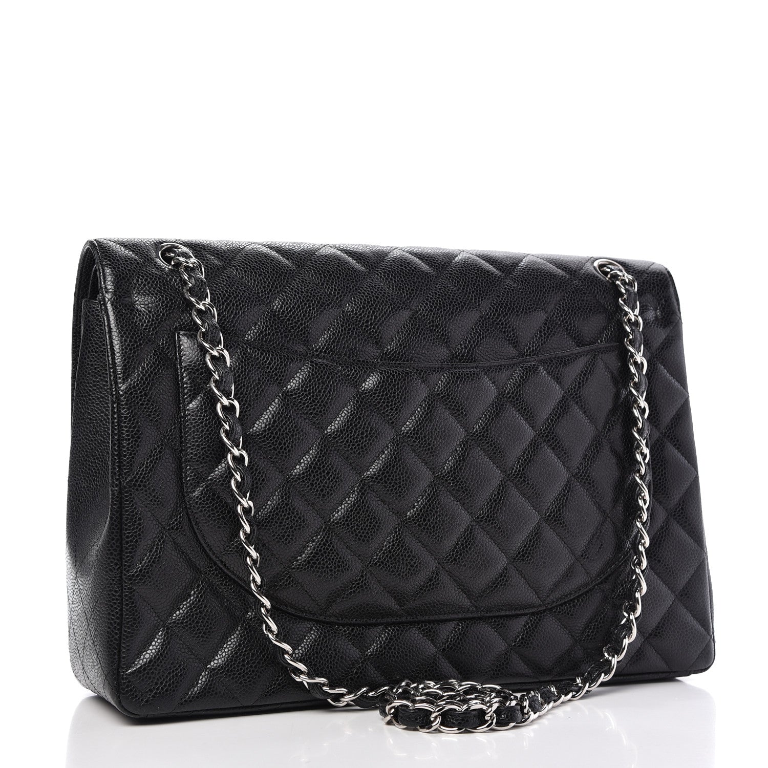 Chanel Caviar Quilted Maxi Double Flap Black 3 of 10