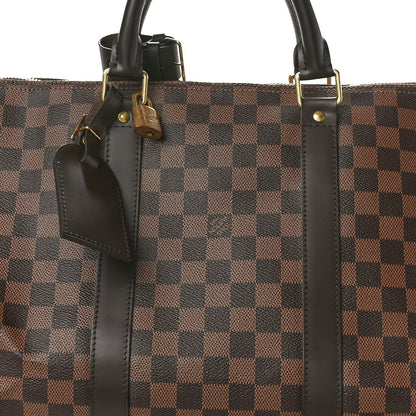 Louis Vuitton Damier Ebene Keepall 50 7 of 9