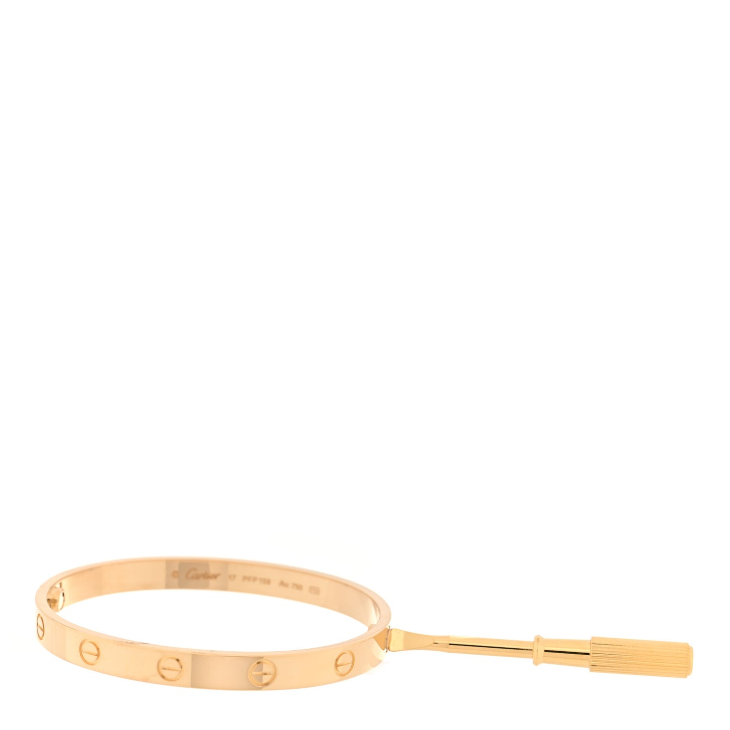 18K Yellow Gold LOVE Bracelet 17