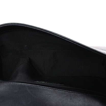 Chanel Calfskin Patent Braided Medium Boy Flap Black 5 of 13