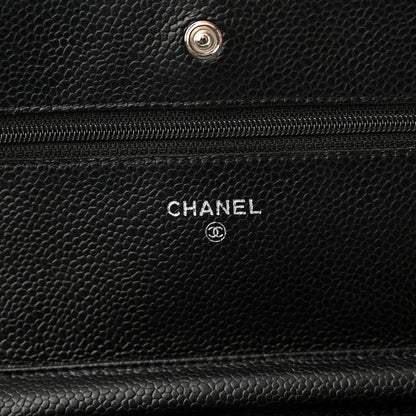 Chanel Caviar Quilted Wallet on Chain WOC Black 6 of 13