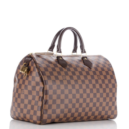 Louis Vuitton Damier Ebene Speedy 35 3 of 10