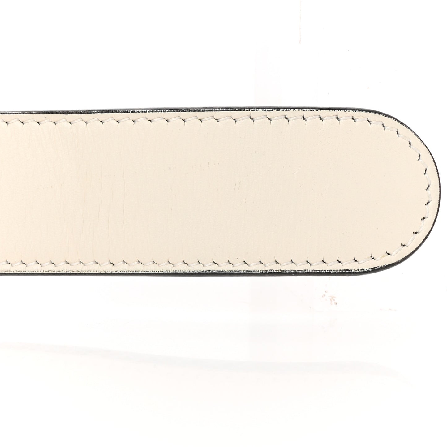 Calfskin Trapuntata Zumi 30mm Belt 85 34 White
