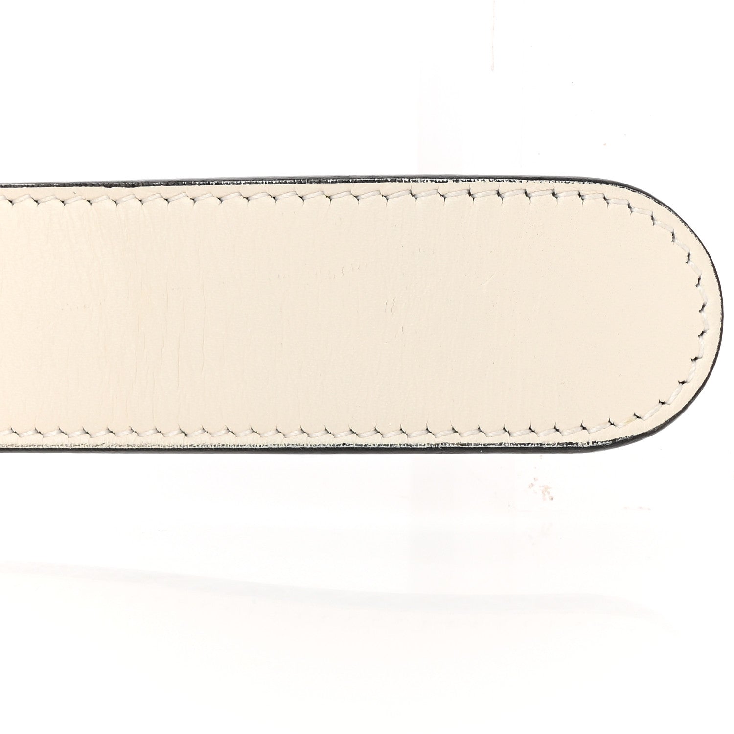 Gucci Calfskin Trapuntata Zumi 30mm Belt 85 34 White 7 of 9