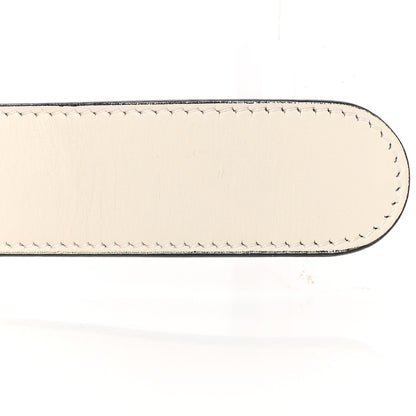 Gucci Calfskin Trapuntata Zumi 30mm Belt 85 34 White 7 of 9