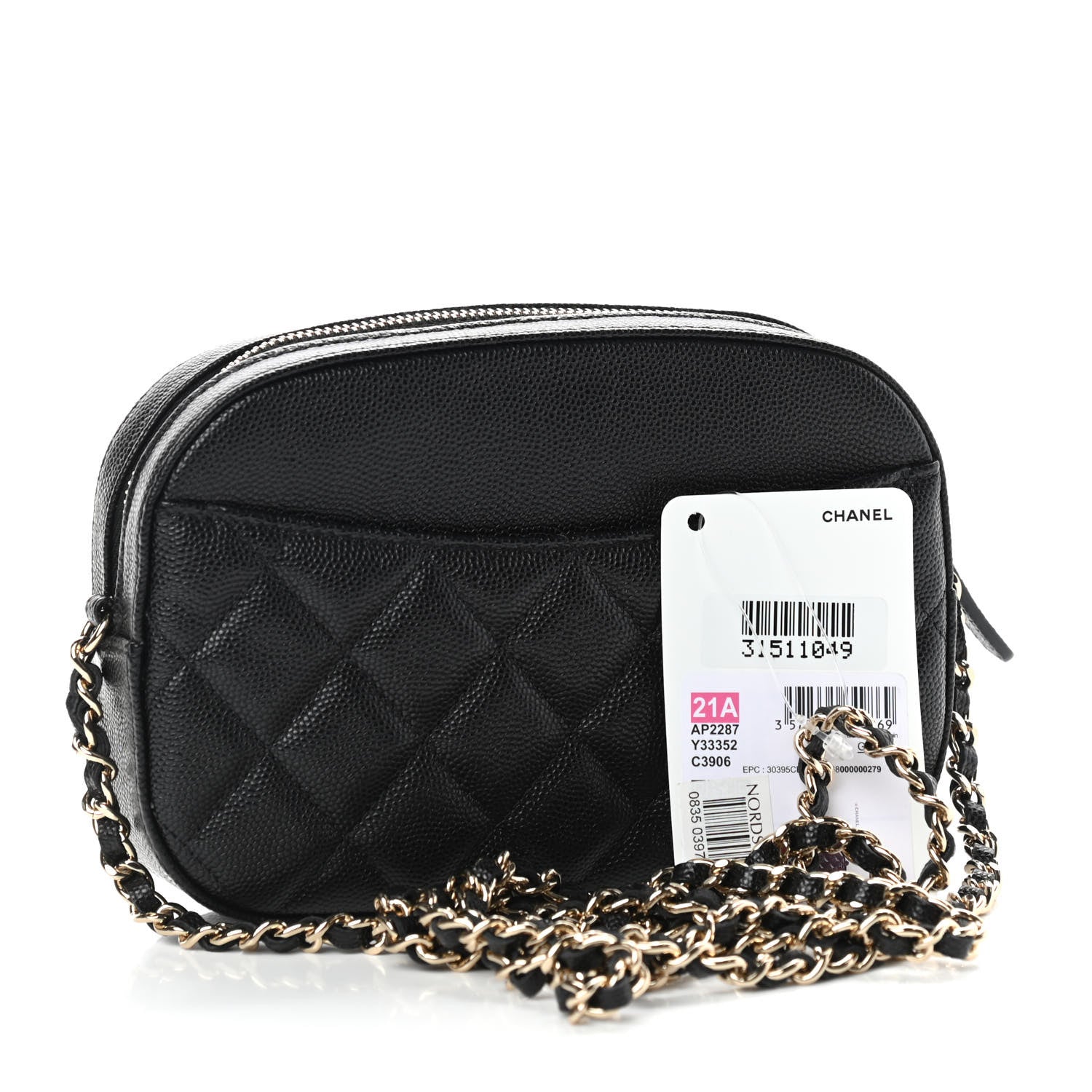Chanel Caviar Quilted Vanity With Chain Black 3 of 11