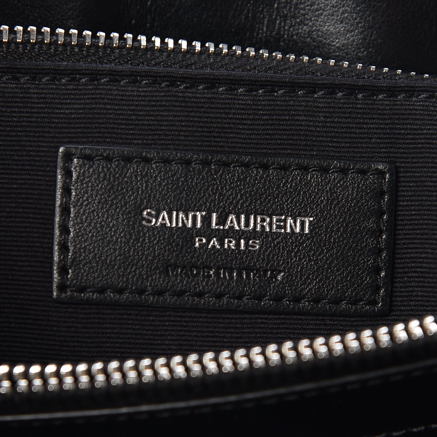 Saint Laurent Calfskin Y Quilted Monogram Medium Loulou Chain Satchel Black 6 of 11