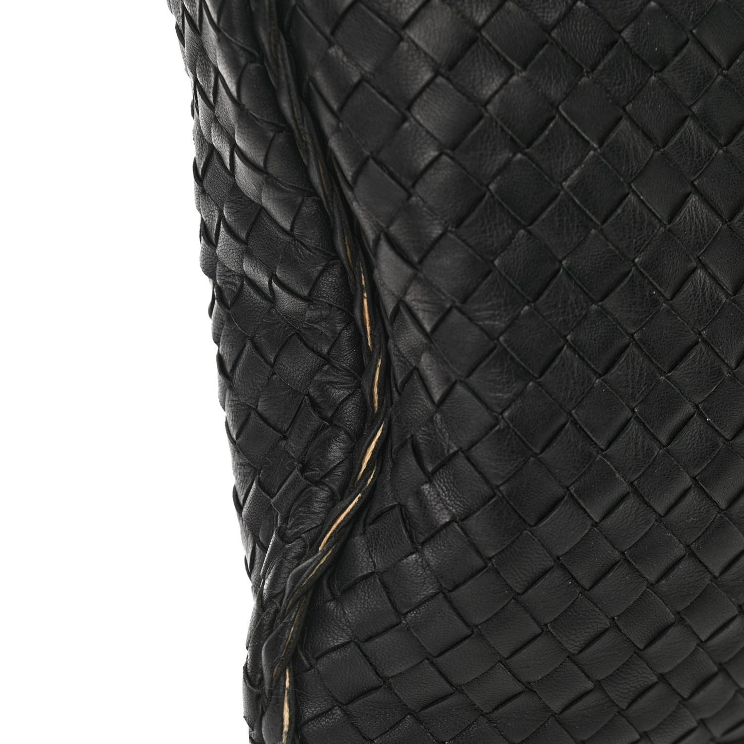 Nappa Intrecciato Large Veneta Hobo Black
