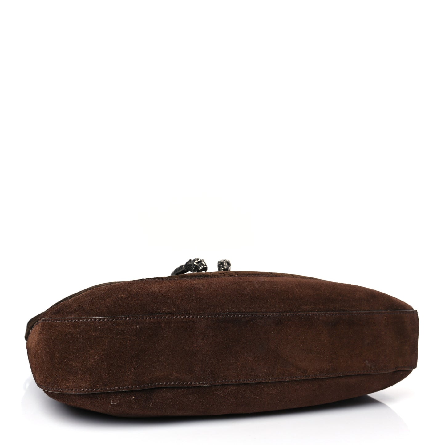 Velvet GG Monogram Web Medium Dionysus Hobo Brown