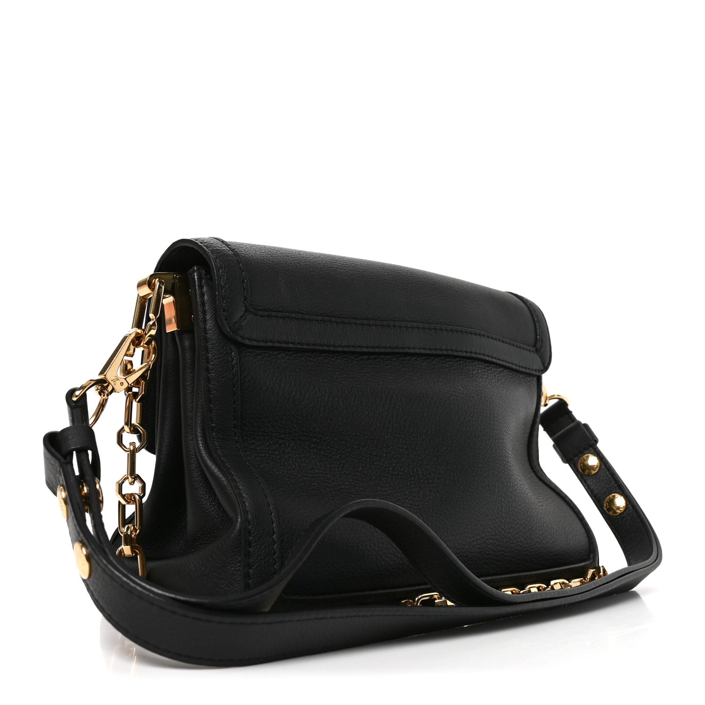 Smooth Calfskin Soft Dauphine MM Black