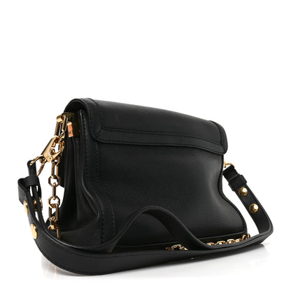 Louis Vuitton Smooth Calfskin Soft Dauphine MM Black 3 of 9