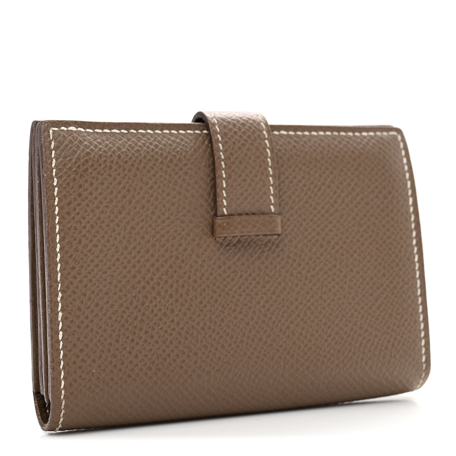 Hermes Epsom Bearn Card Holder Wallet Etoupe 3 of 8