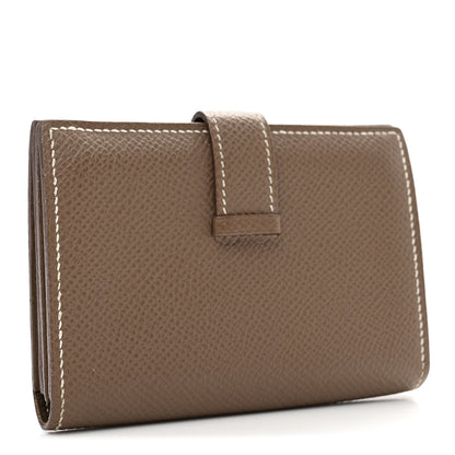 Hermes Epsom Bearn Card Holder Wallet Etoupe 3 of 8