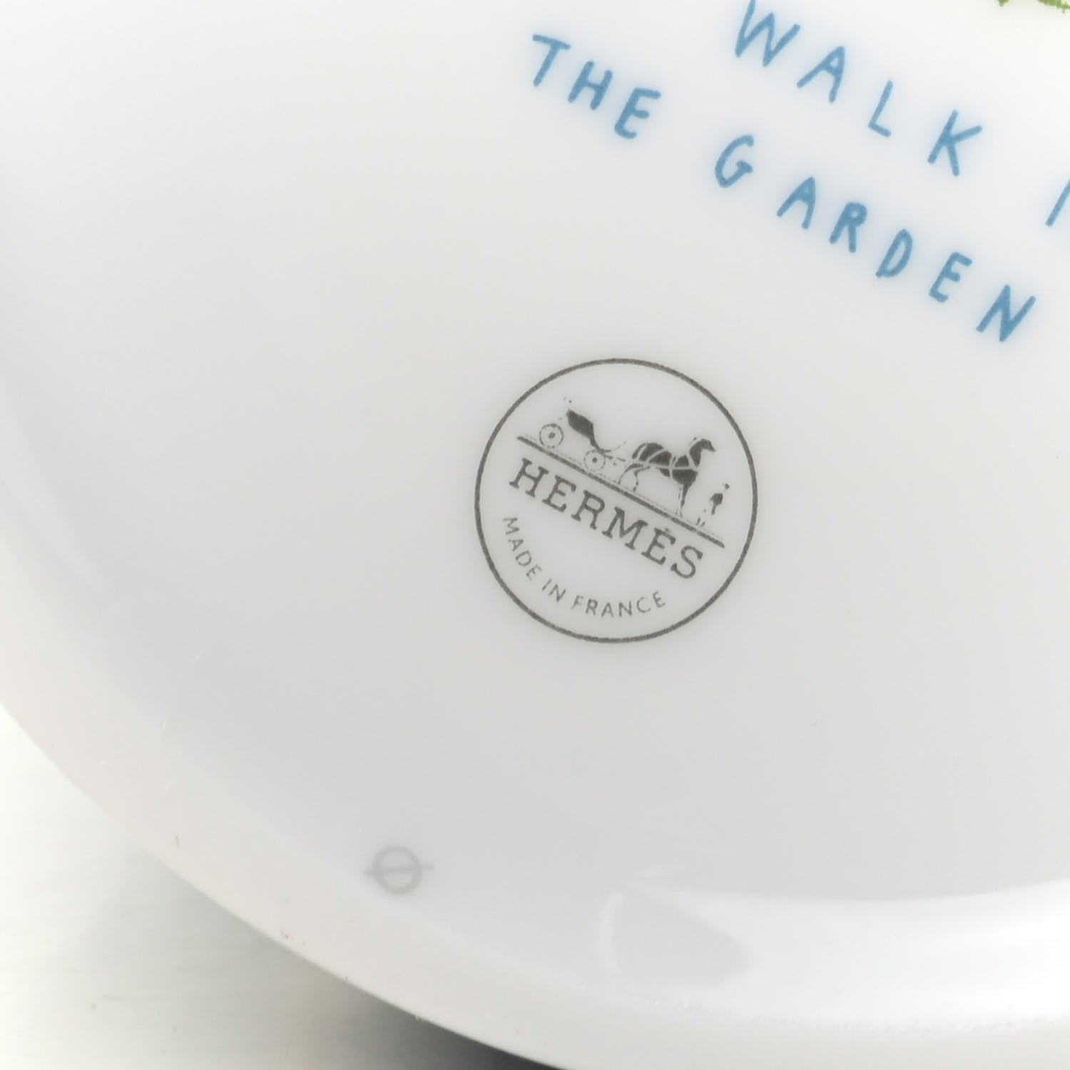 Hermes Porcelain A Walk In The Garden Mug Set of 2 6 of 7