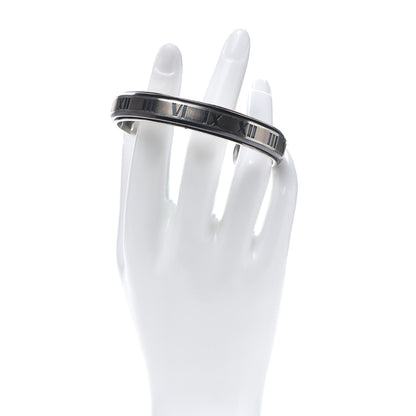 Tiffany Sterling Silver Titanium Atlas Midnight Cuff Bracelet 2 of 4