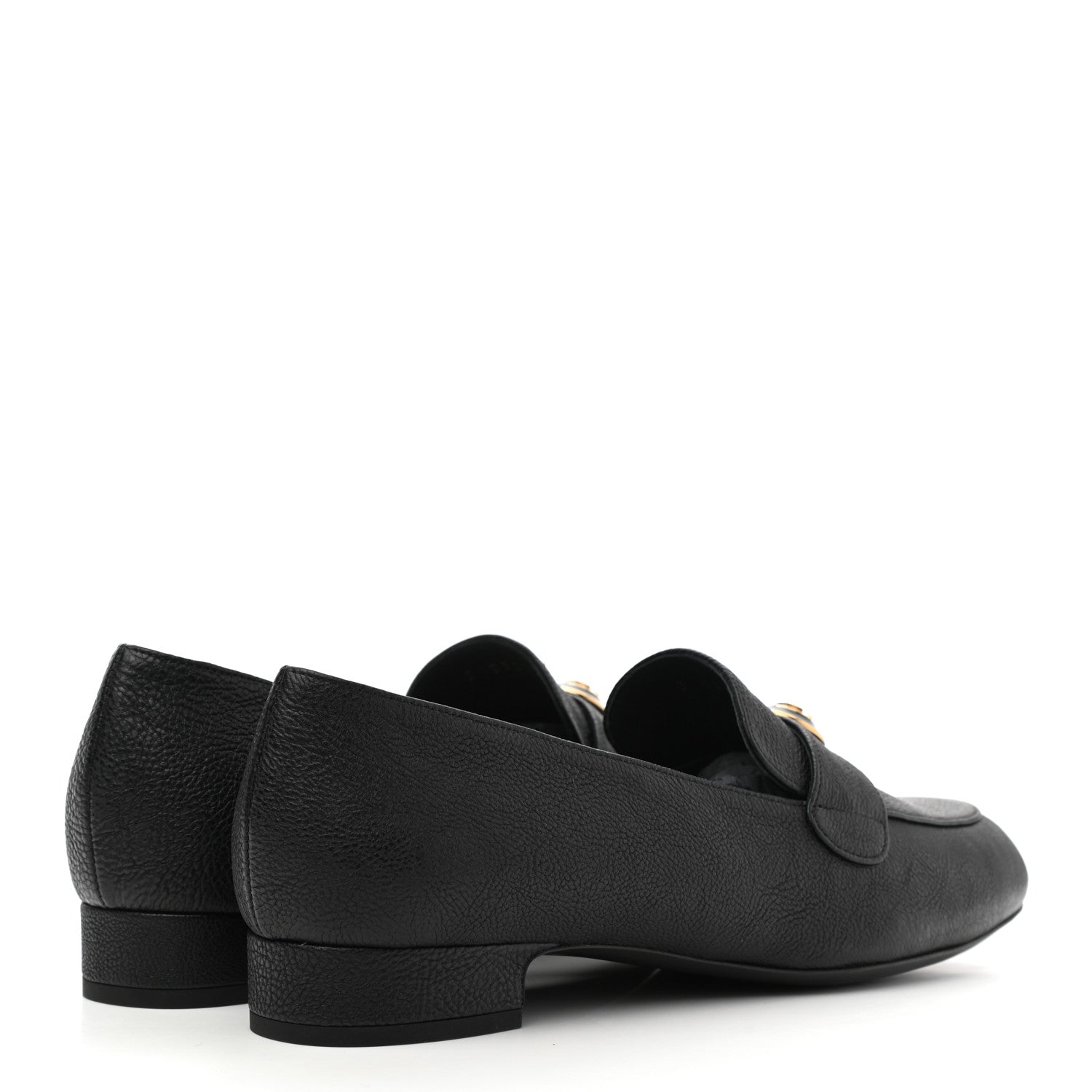 Chanel Calfskin CC Mocassin Loafers 38.5 Black 4 of 8