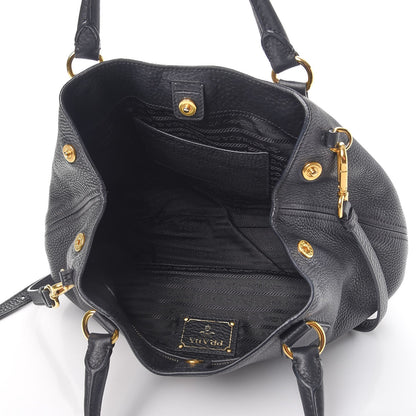 Prada Vitello Daino Shoulder Bag Nero Black 5 of 8