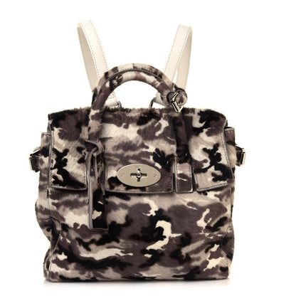 Mulberry Calf Hair Camo Cara Delevingne Mini Backpack Grey 1 of 5