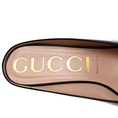 Gucci Malaga Kid Zumi Low Heel Mules 41 Black 6 of 9