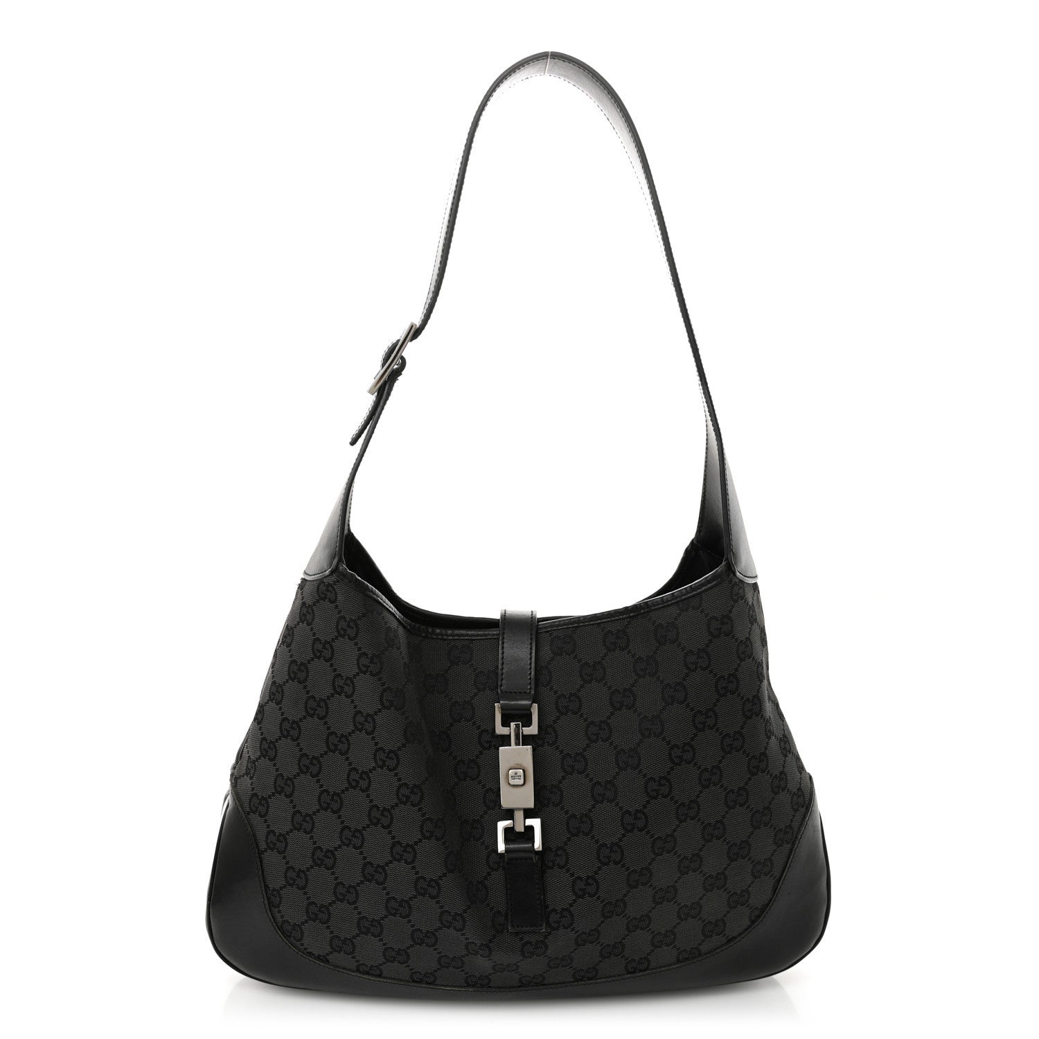Gucci Monogram Jackie O Hobo Black 1 of 16