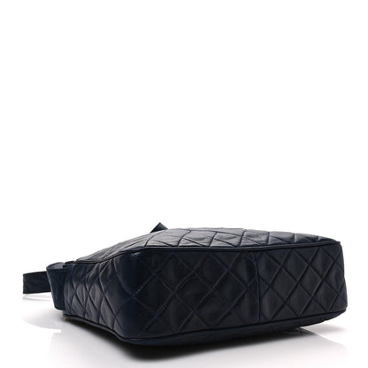 Chanel Lambskin Quilted CC Tassel Camera Case Navy 3 of 8