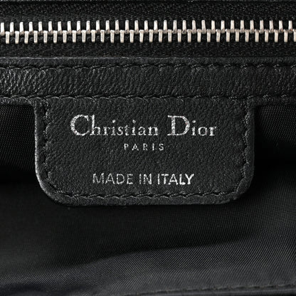 Christian Dior Satin Cannage Charming Lock Flap Shoulder Bag Black 6 of 10