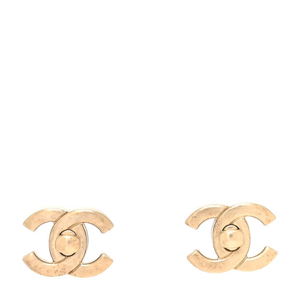 Chanel Metal CC Turnlock Interchangeable Earrings Gold 1 of 6