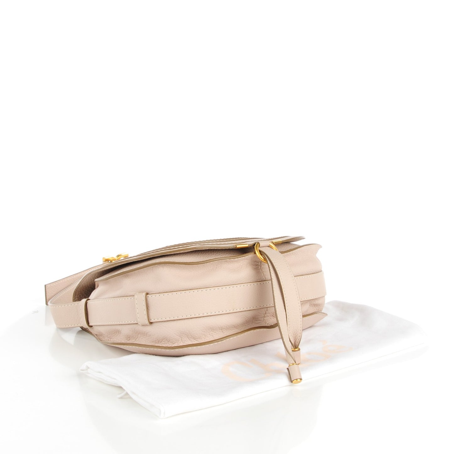 Calfskin Medium Marcie Round Crossbody Bag Abstract White