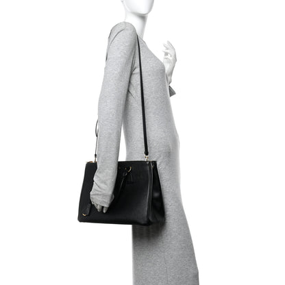 Prada Saffiano Lux Large Galleria Double Zip Tote Black 3 of 21