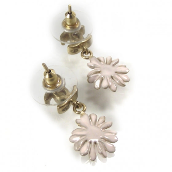 Daisy CC Dangle Earrings Gold