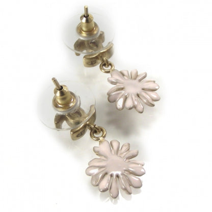 Chanel Daisy CC Dangle Earrings Gold 2 of 5