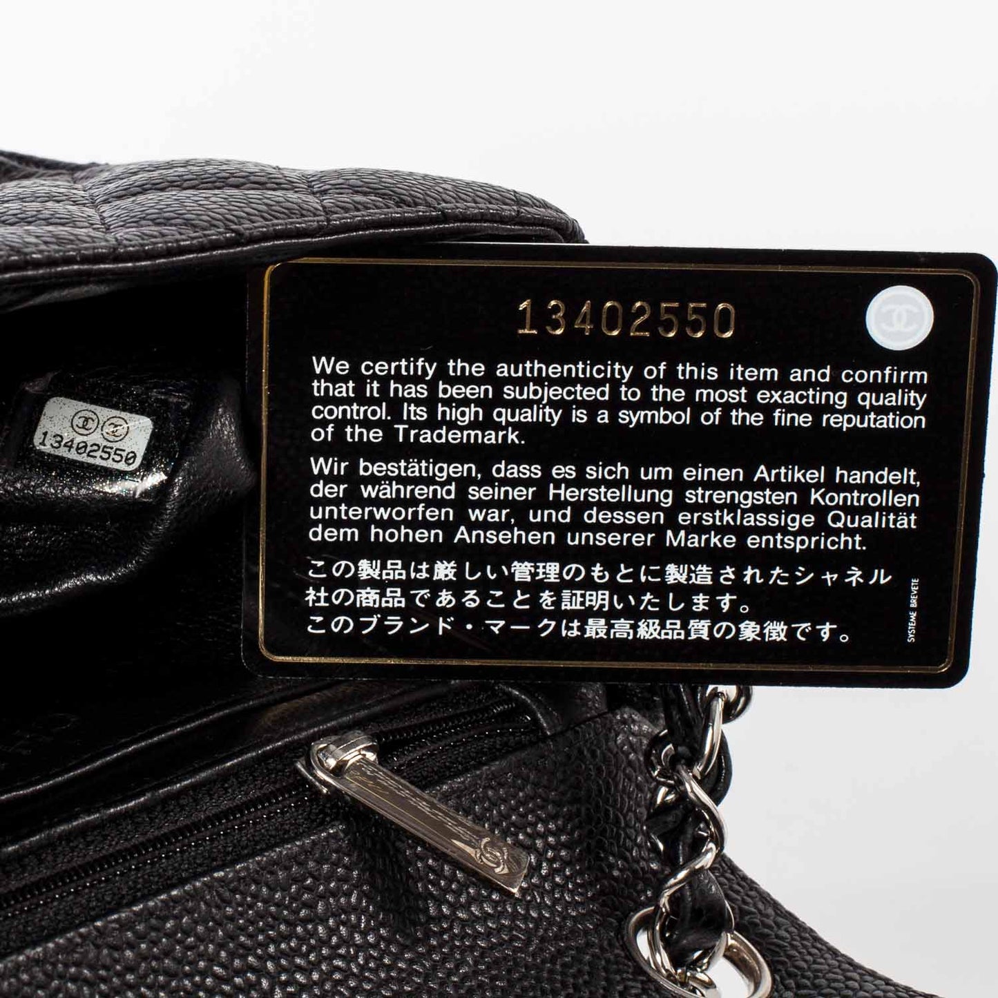 Caviar Quilted Mini Flap Black SHW