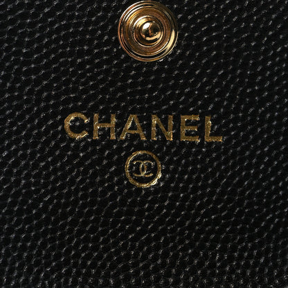 Chanel Caviar Quilted Boy Flap Card Holder Black 6 of 9